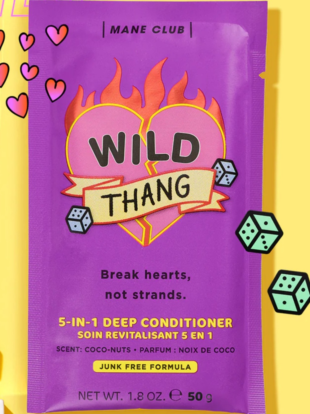 💜💈💜 Mane Club Wild Thang Strengthening Hair Mask 💜💈💜 NWT 💜💈💜